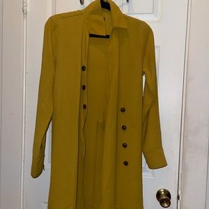 A button up dress non-stretch